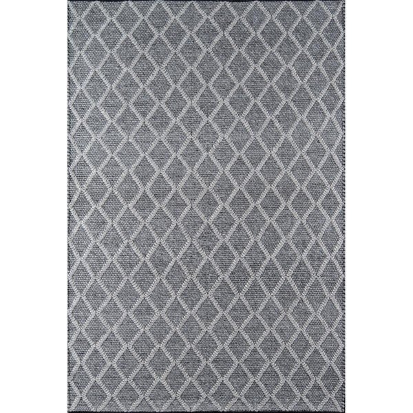 Momeni Hand Woven Andes Rectangle Area Rug, Charcoal - 2 x 3 ft. ANDESAND-7CHR2030